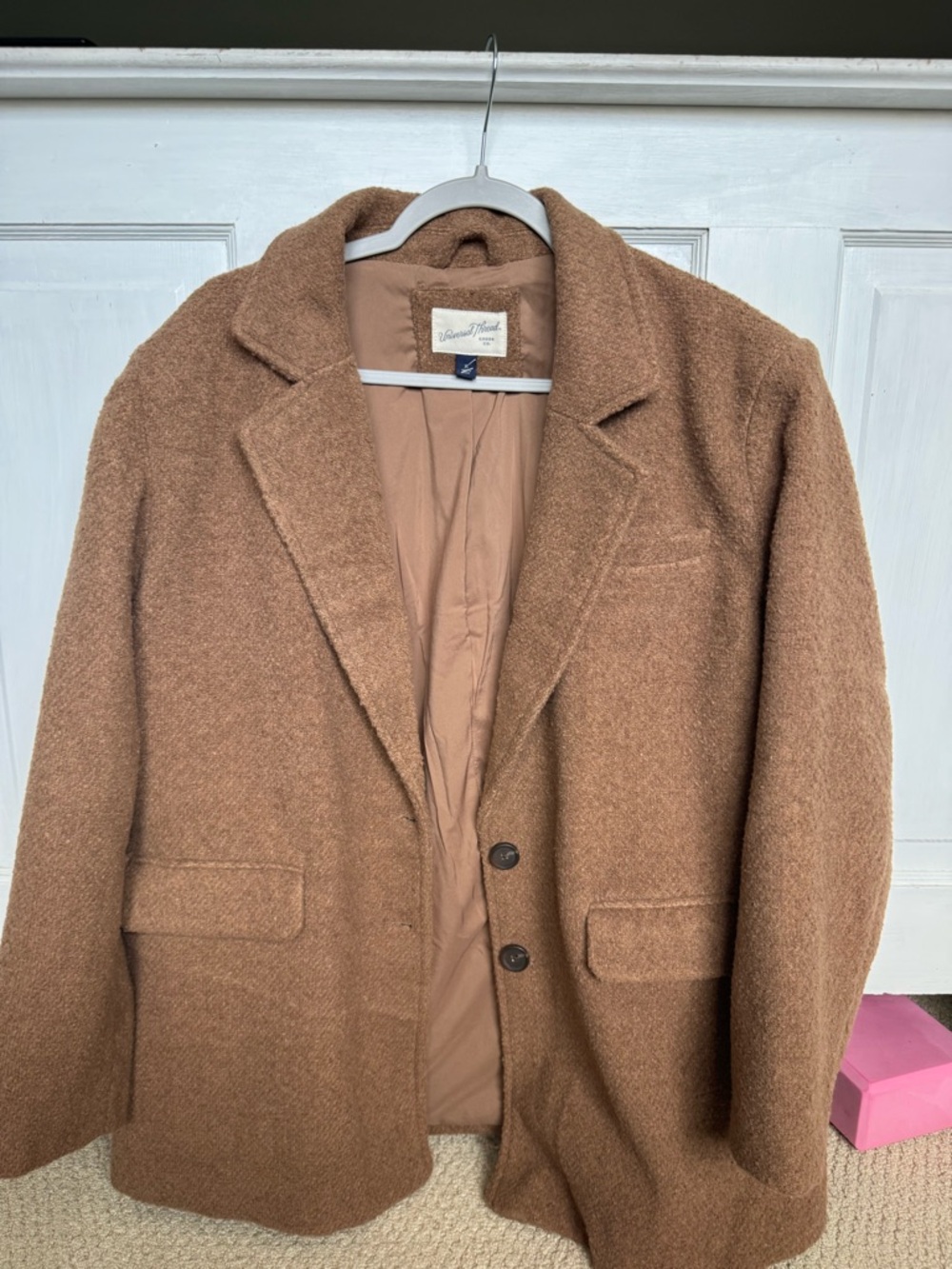 Universal Thread Brown Wool-Blend Pea Coat